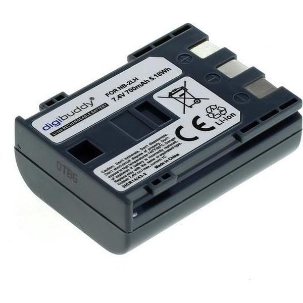 Digibuddy Camera accu compatibel met Canon NB-2L / 700 mAh