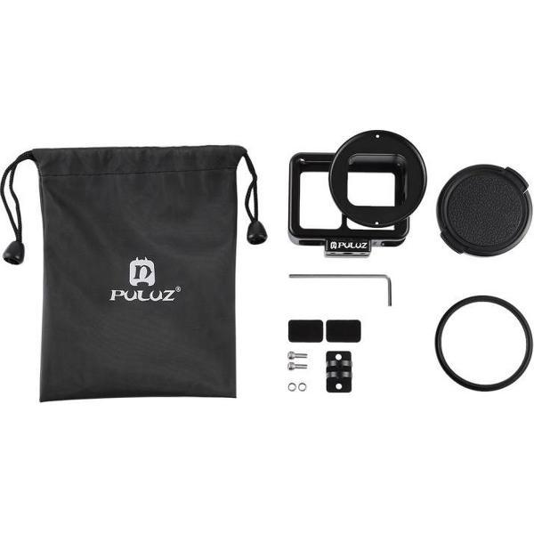 PULUZ Aluminium Behuizing – Legering - Beschermende Kooi met 52mm UV Lens