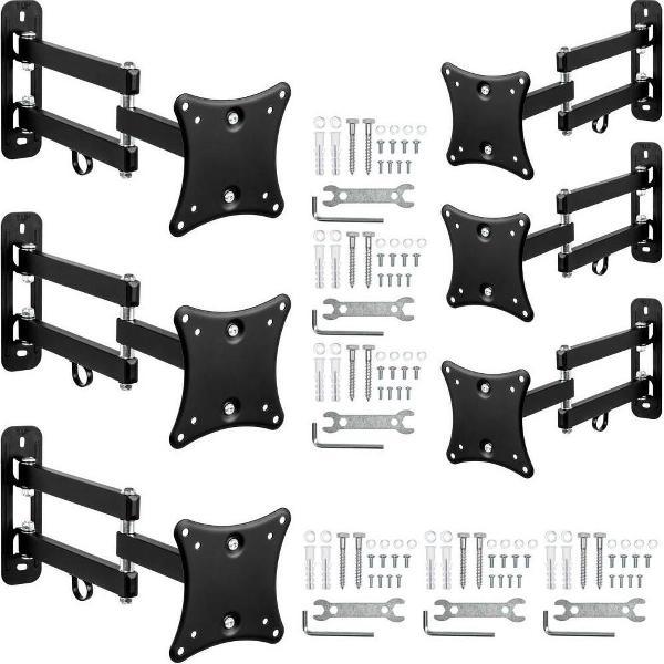 TecTake - 6 x muurbeugel wandsteun 10 - 24 inch (25-61cm) - 401764