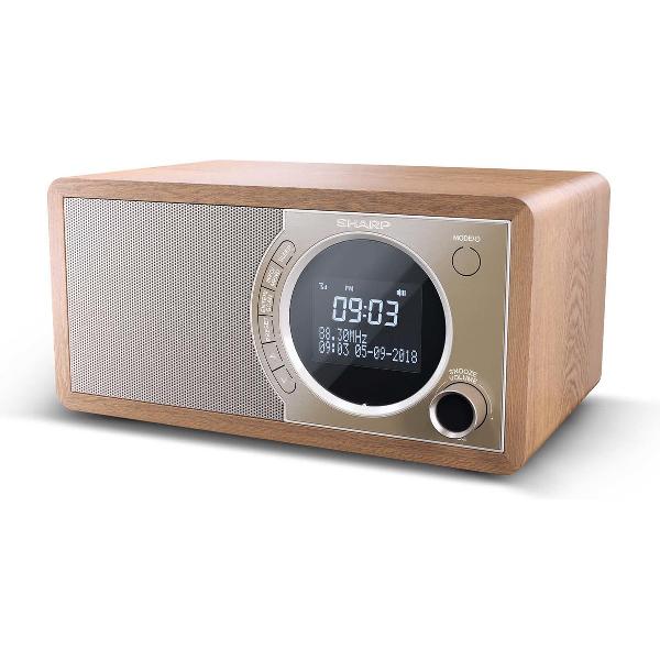 Sharp DR-450(BR) DAB+ - FM radio - Bluetooth - bruin