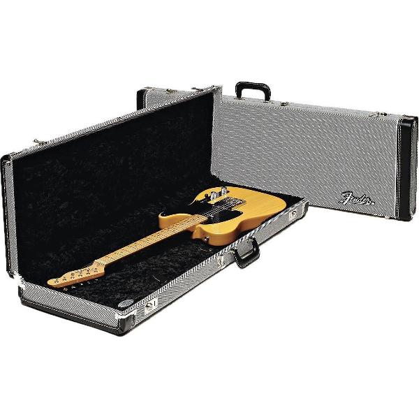 Deluxe Hardshell case Tweed zwart Tweed, Strat/Tele