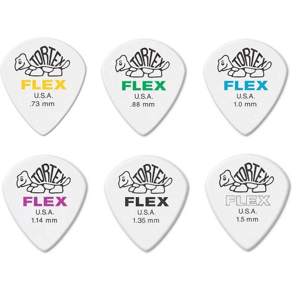 Dunlop Tortex Flex Jazz III XL SET 0.73mm-1.50mm 6-pack