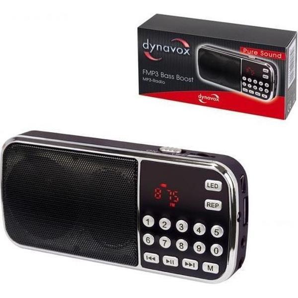 Dynavox FMP3 mini radio met USB en SD ingang voor MP3