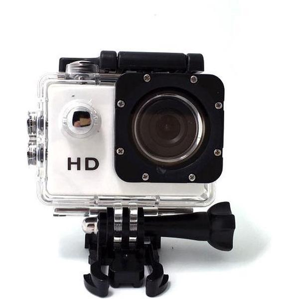 Sport HD 1080P Action Cam – Waterdichte Behuizing – Wit
