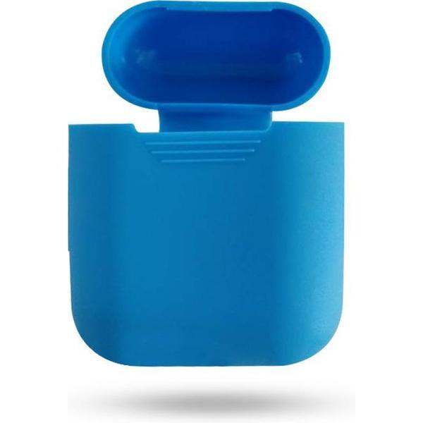KELERINO. Siliconen hoesje voor Apple Airpods 1 & 2 - Softcase - Licht Blauw