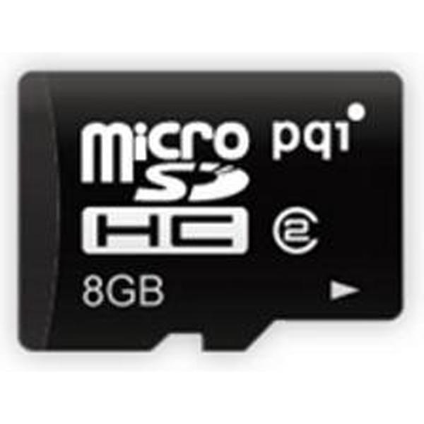 PQI MicroSDHC 8GB flashgeheugen Klasse 10