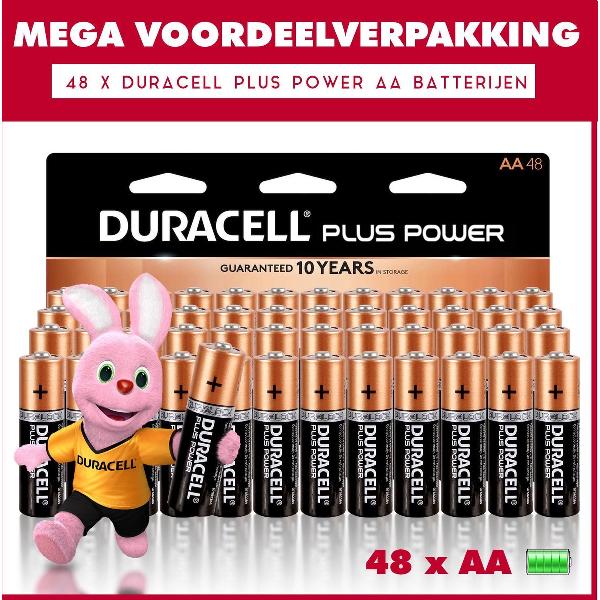 48 x Duracell AA Plus Power - Voordeelverpakking - 48 x AA batterijen