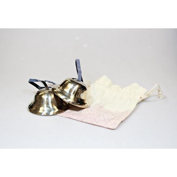 Cymbaal Tinchoo in zakje koper - Nepal