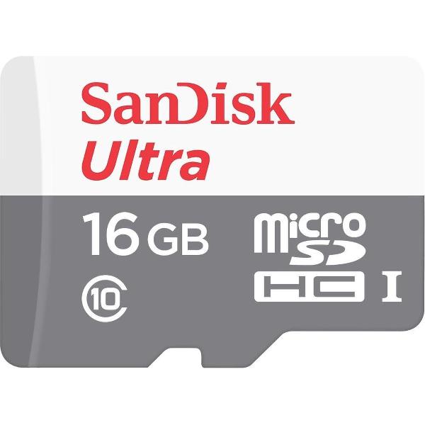 SanDisk Micro SD 16GB Geheugenkaart - class 10