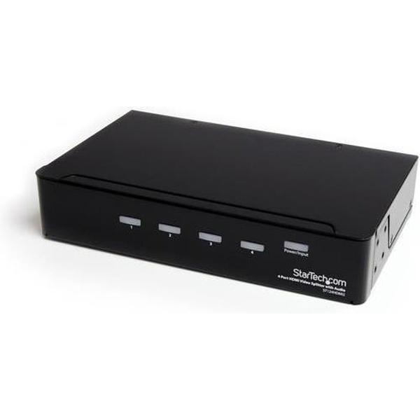 StarTech.com 4-poorts HDMI-splitter en signaalversterker