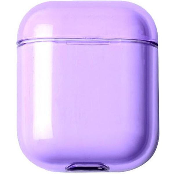 KELERINO. Plastic Hard Case Cover Hoesje voor Apple Airpods 1 & 2 - Paars
