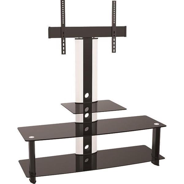 Maclean MC-626 TV table with glass holder for LCD Juodas Tempered Glass 32-55''