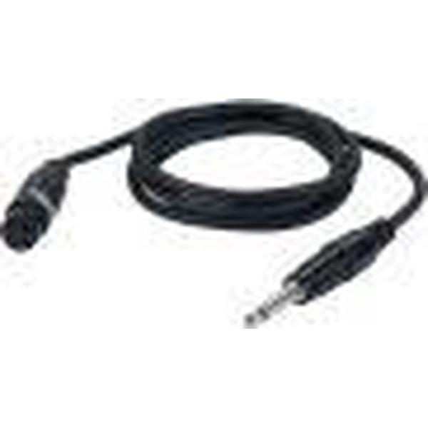 DAP Audio Microfoon Kabel - Female XLR naar Jack Mono - 6m (Zwart)