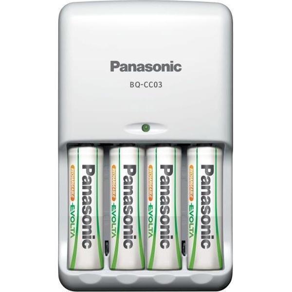 Panasonic BQ-CC03 Wit Batterijlader voor binnengebruik