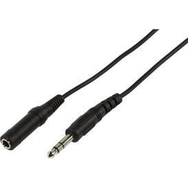 Audio / video kabel 6.35mm stereo jack plug - 6.35mm stereo jack socket 5,00 m