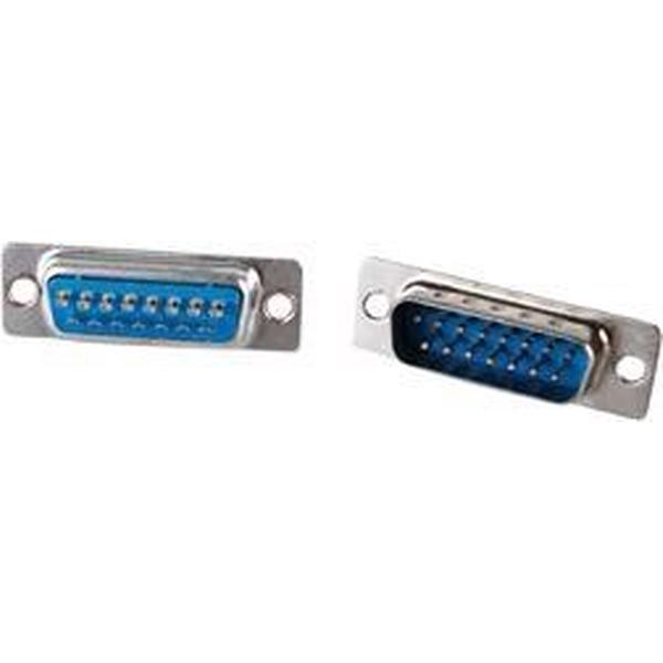 Valueline Sub-D Plugs Sub D 15p Zilver kabel-connector