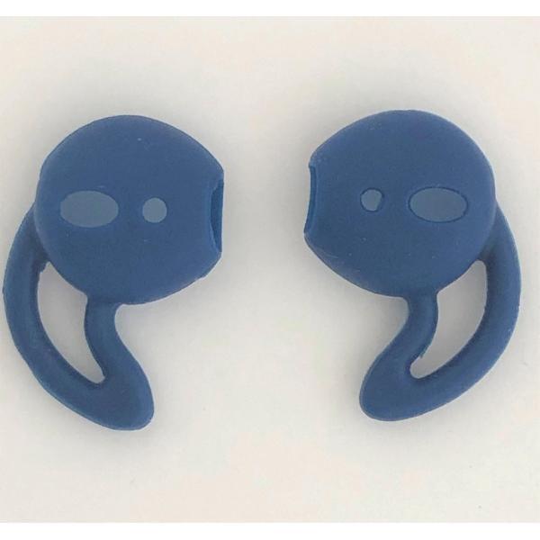 KELERINO. Anti-slip siliconen earhooks / earhoox / oorhaken voor Airpods 1 & 2 - Donkerblauw