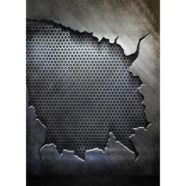 Bresser BR-A4773 Achtergronddoek voor Fotostudio met Print - 1.8x2.5 - Industrieel