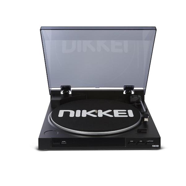 Nikkei NTT01U - Platenspeler met ingebouwd Audio Technica element - Zwart