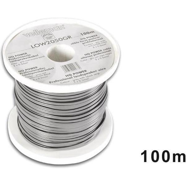 Luidsprekerkabel - Rood/Zwart - 2 X 0.50MmÂ² - 100M