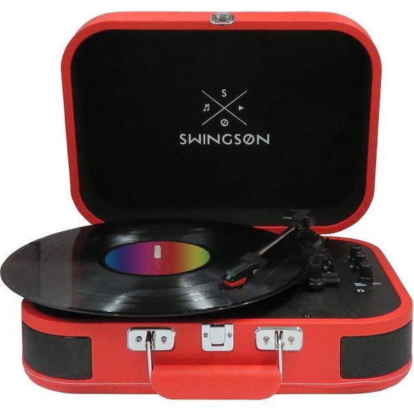 Swingson platenspeler On Stage BT (Rood)