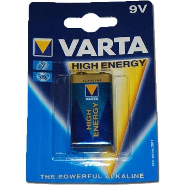 Varta 9V High Energy Batterij - 1 stuk