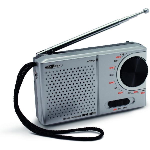 Caliber HPG311R - Draagbare FM AM radio - Grijs