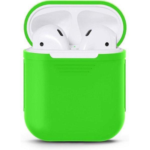 KELERINO. Siliconen hoesje voor Apple Airpods Softcase - Groen