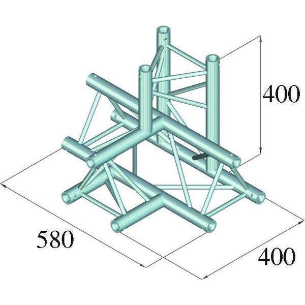 ALUTRUSS DECOLOCK DQ3-PAT42 4-Way T-Piece /