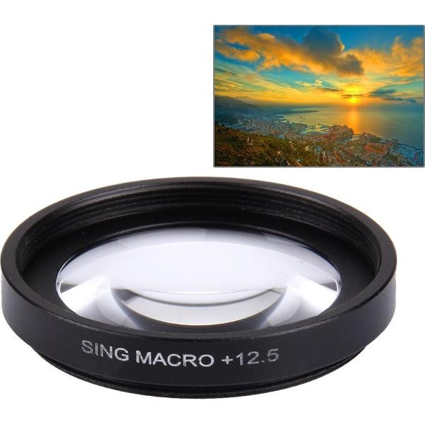 JUNESTAR Proffesional 37mm 12.5X Macro Lens Filter + Lens Beschermkap voor GoPro & Xiaomi Xiaoyi Yi Sport Actie Camera