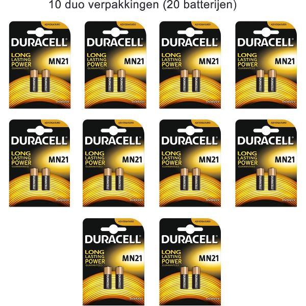 Duracell MN21 12V Batterijen 10 blisters van 2 stuks (20 Batterijen)