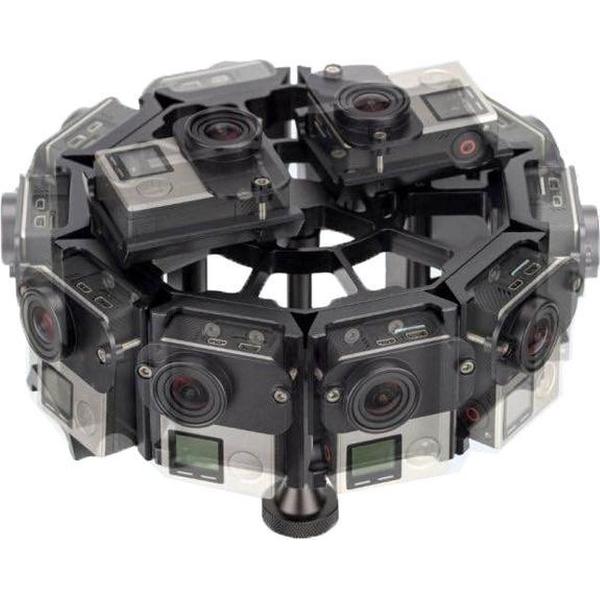 PULUZ 12 in 1 CNC Aluminium behuizing Shell beschermende kooi - GoPro HERO4 / 3 - Zwart