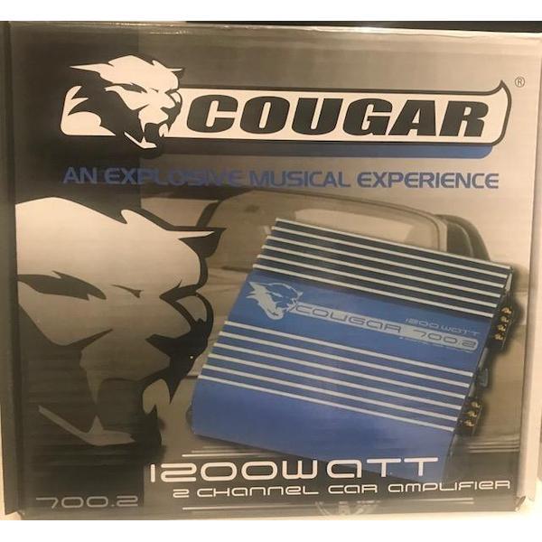 Cougar 1200 Watt Auto blauw 2 Kanalen