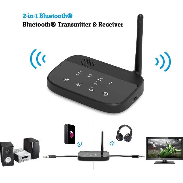 Renkforce BTHP-100 Bluetooth muziekzender/ontvanger Bluetooth versie: 4.2, aptX®, SBC 100