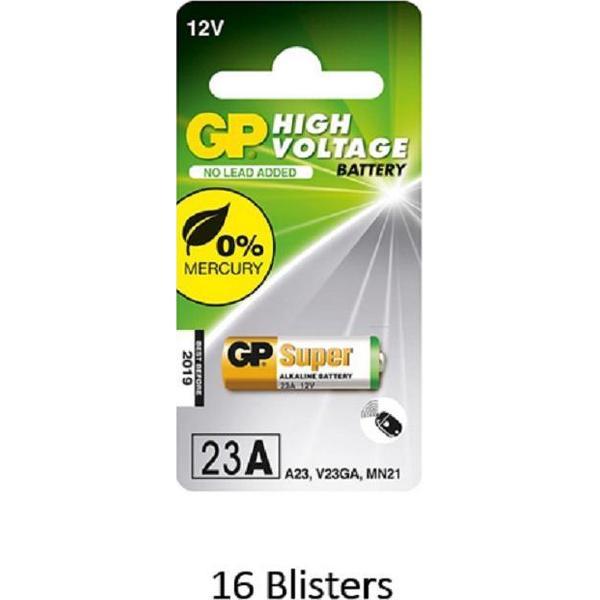 16 stuks (16 blisters a 1 stuks)GP Alkaline 23A