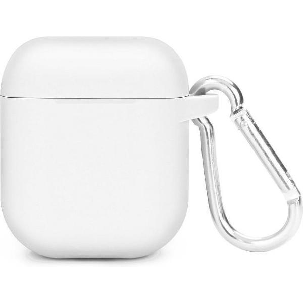 Airpods siliconen bescherm hoesje - Wit