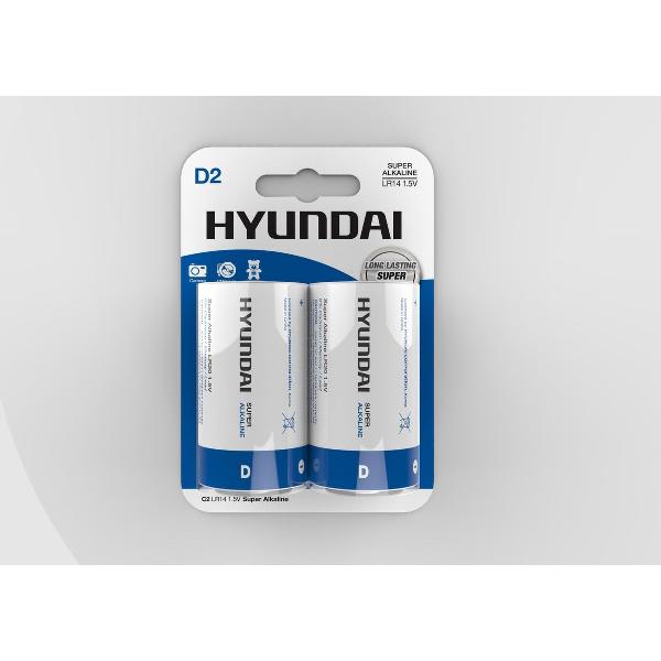 Hyundai - D Batterijen - Alkaline - 2 stuks