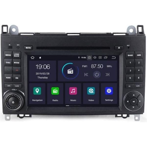 DAB+ autoradio voor Mercedes vito , sprinter , a-klasse , b-klasse, PX30 android 9.,0 bluetooth wifi PRO versie