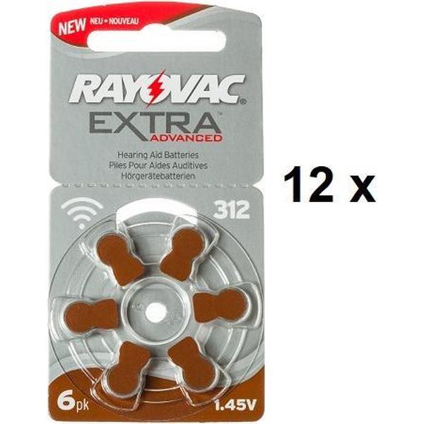 POWERDEAL: 72 STUKS RAYOVAC GEHOORBATTERIJEN EXTRA 312, PR41
