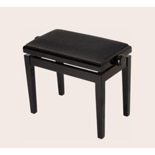 B5 pianostoel zwart hoogglans Sitzbezug gestreift V-11