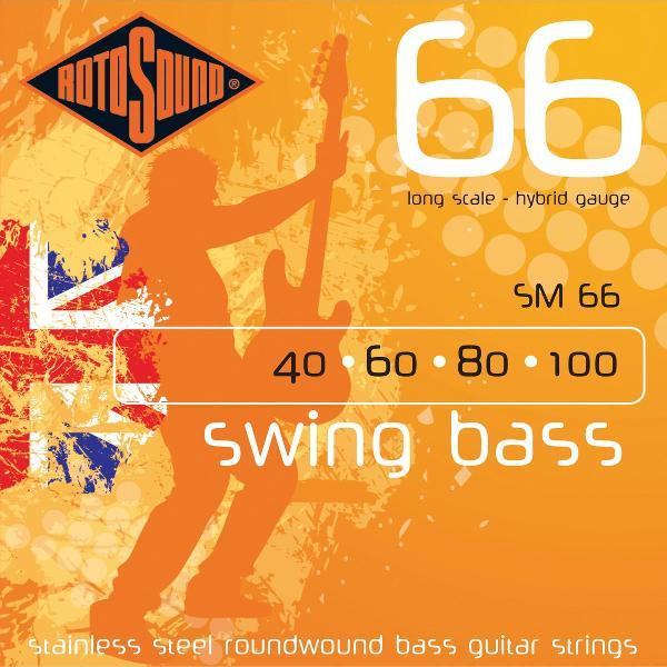 bas snaren SM66 4er 40-100 Swing bas 66, Stainless Steel
