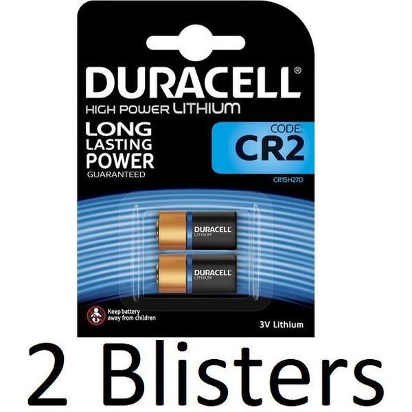 4 Stuks (2 Blisters a 2 st) Duracell CR2 High Power Lithuim Batterij