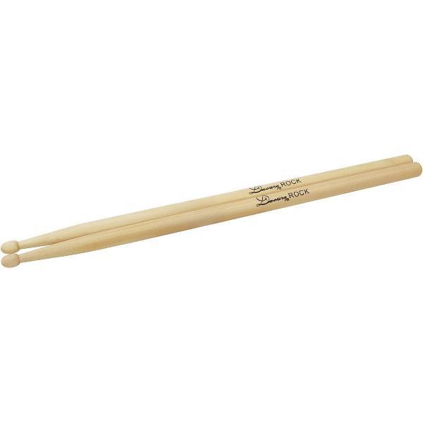 Dimavery DDS Rock Drumstokken - Maple - Houten tip - Drumsticks - 2 Stuks Drumstick / Drumstok