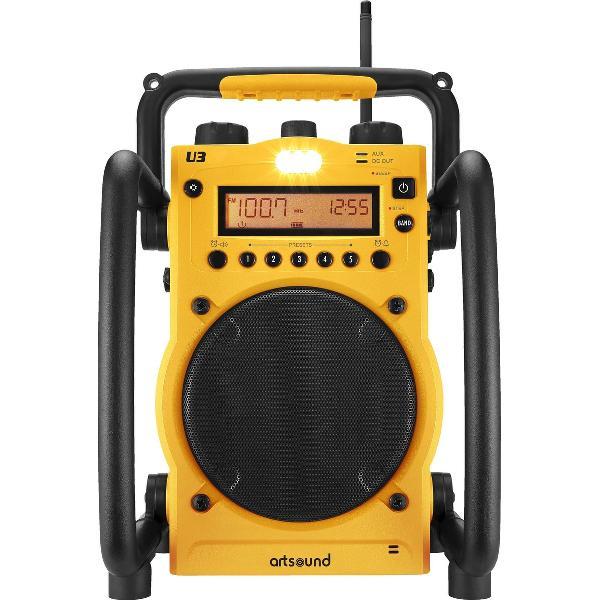 ArtSound U3, digitale werfradio, geel