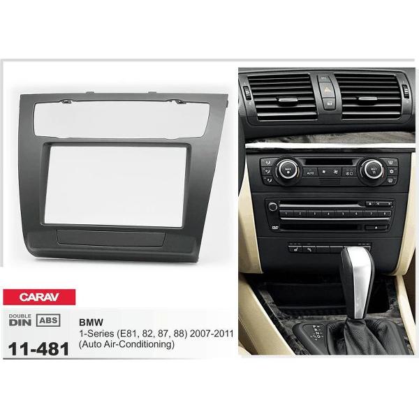 2-DIN BMW 1-Series (E81, 82, 87, 88) 2007-2011 (Auto Air-Conditioning) inbouwpaneel Audiovolt 11-481