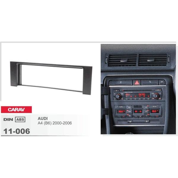 1-DIN AUDI A4 (B6) 2000-2006 afdeklijst / installatiekit Audiovolt 11-006