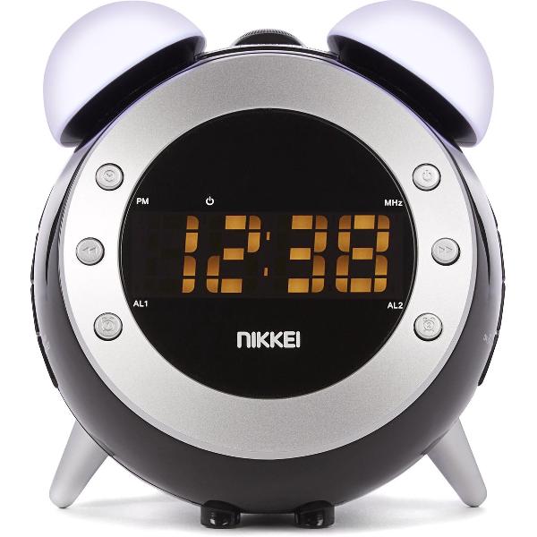 Nikkei NR280P - Wekkerradio met projectie - Zwart