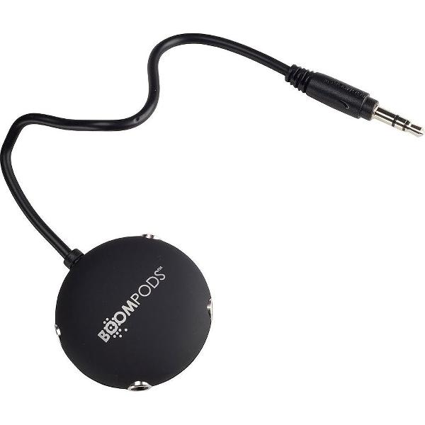 Boompods Audio Splitter Audio Splitter AUX Zwart