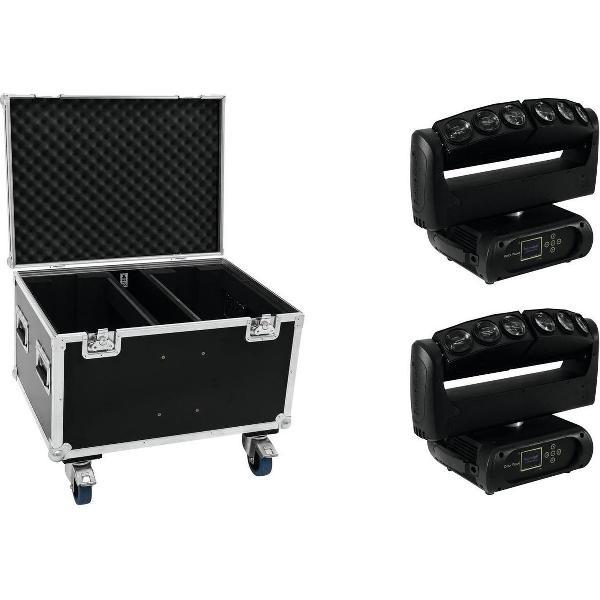 FUTURELIGHT Set 2x Color Wave LED Moving Bar + Case