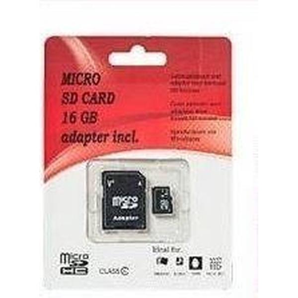 Micro SD Card 16 GB inclusief adapter